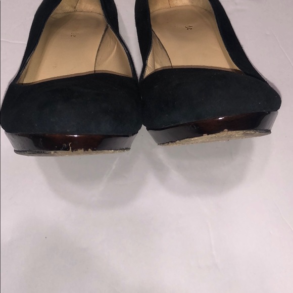Kate Spade black suede high heels shoes size 8 1/2 - Picture 5 of 8